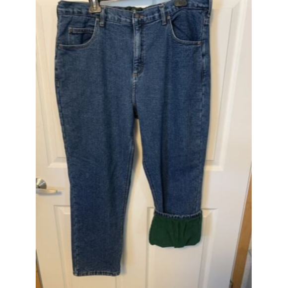 Redhead Men's Fleece Lined Hunting Winter Denim Blue Jeans 40 X 29 - Picture 4 of 11